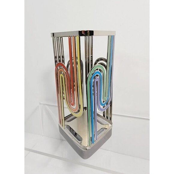 Bath & Body Works Rainbow Wavy Stripes Foaming Soap Holder Sleeve NEW - Picture 4 of 9